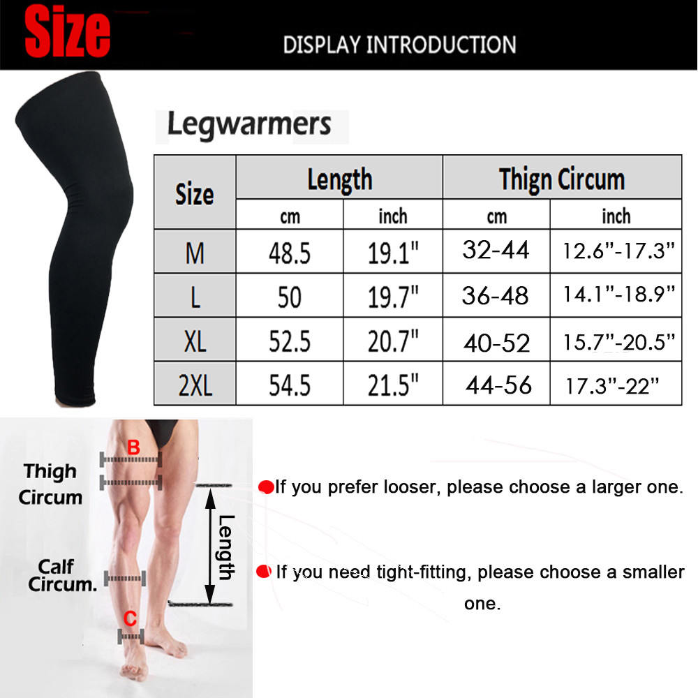 Long Compression Knee Brace Basketball High Support Leg Thigh Sleeves Men Women