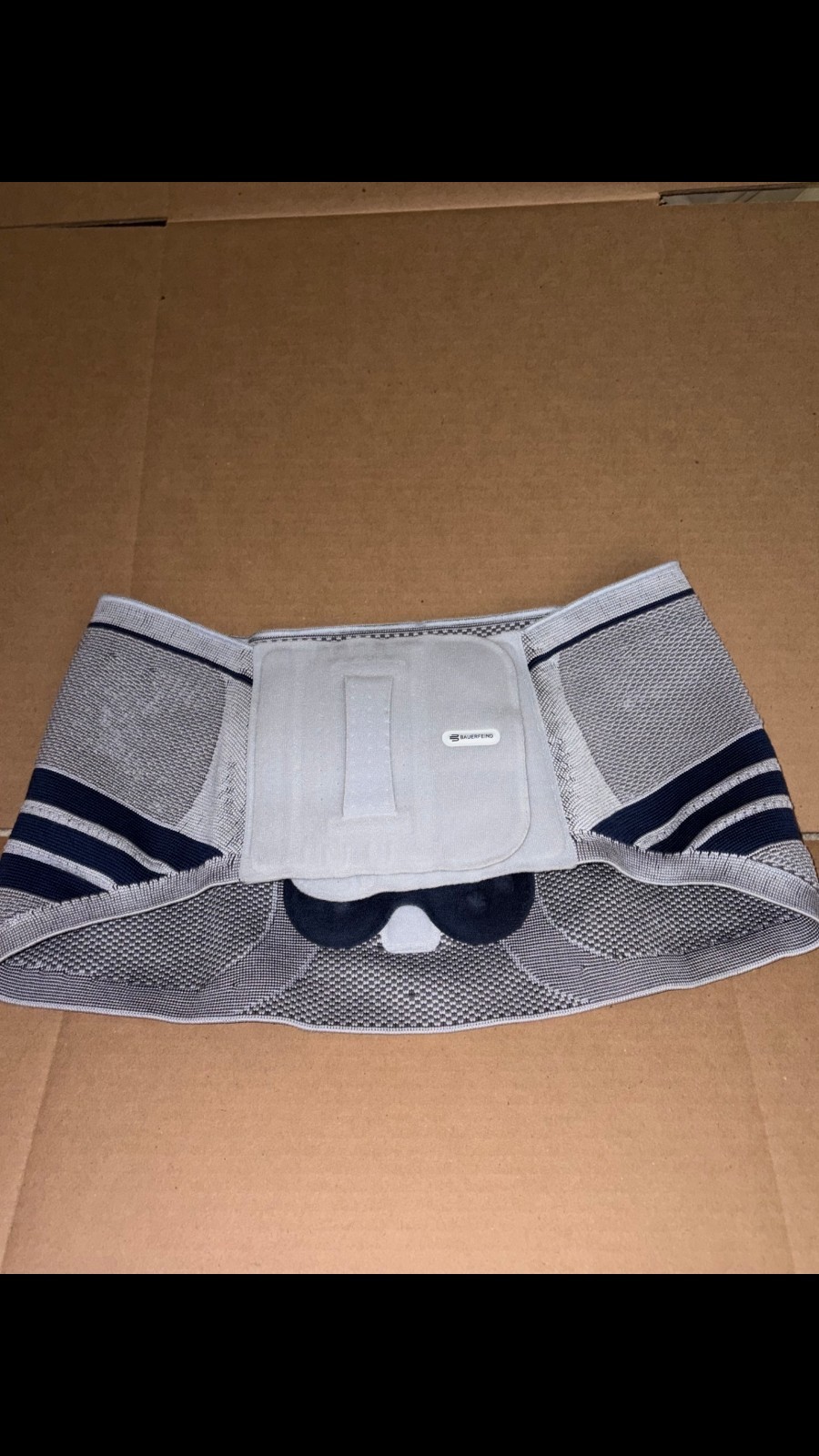 Bauerfeind LumboTrain Waisted Back Support Brace Lumbar Size 4 Never Used Gray