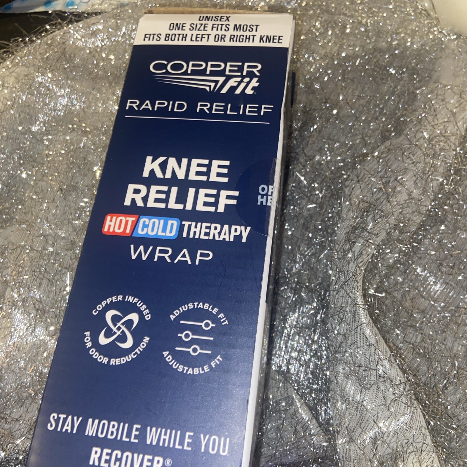Copper Fit Rapid Relief Knee Hot/Cold Therapy One Size