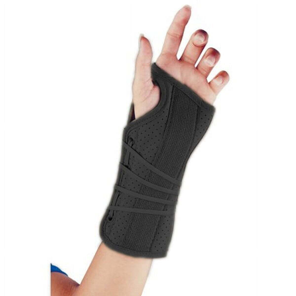 FLA Soft Fit Suede Finish Wrist Brace Black Left Hand X-Small Carpal Tunnel Synd