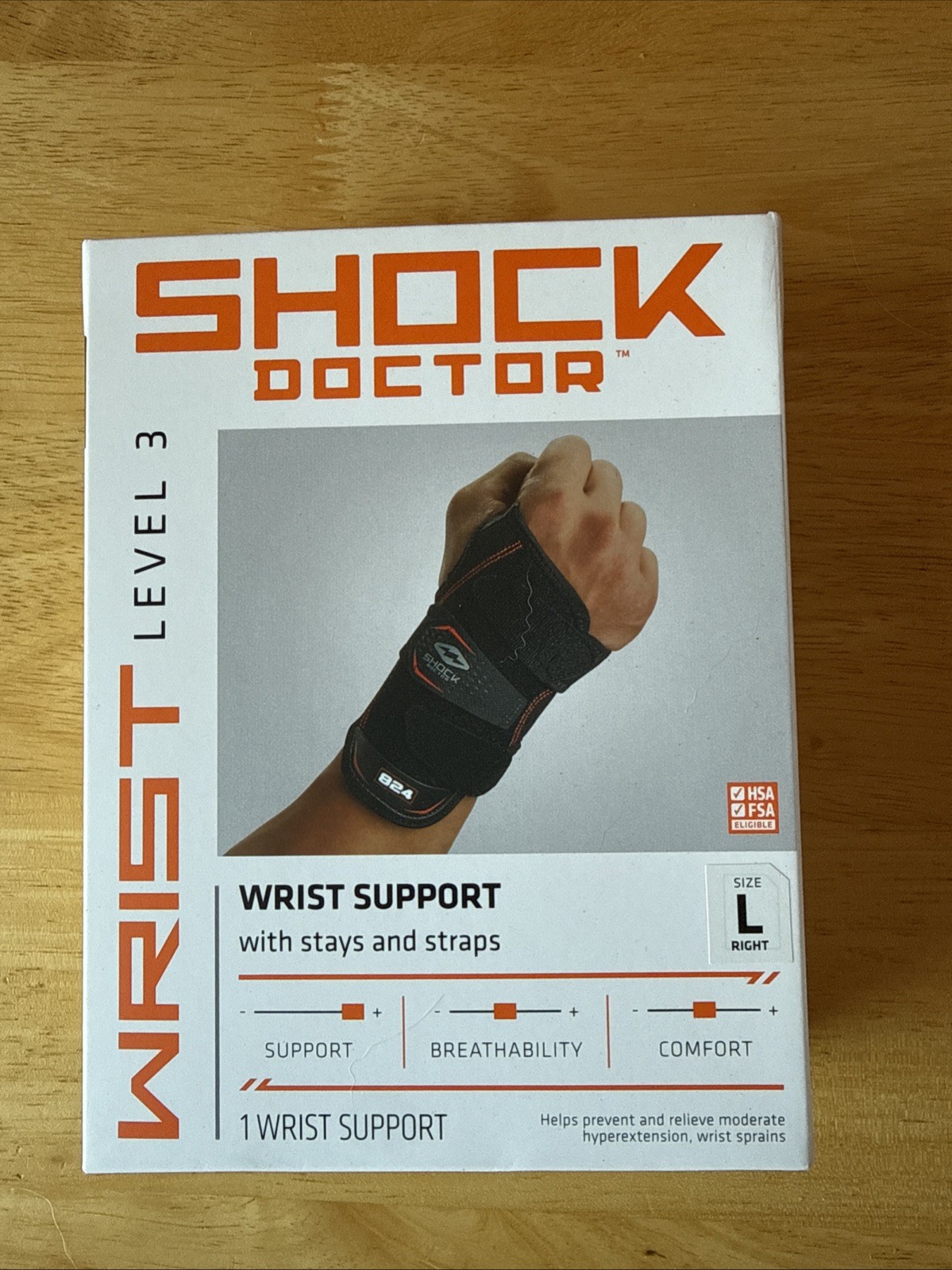 Succor Doctor Level 3 Wrist Support 824 – Size Large/right Hand – New In Box