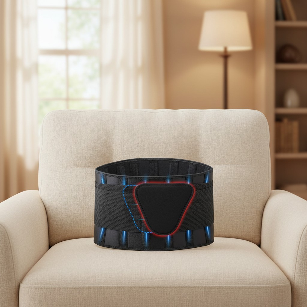 360° Adjustable Back Support Belt – Comfortable Pain Relief for Daily Activities