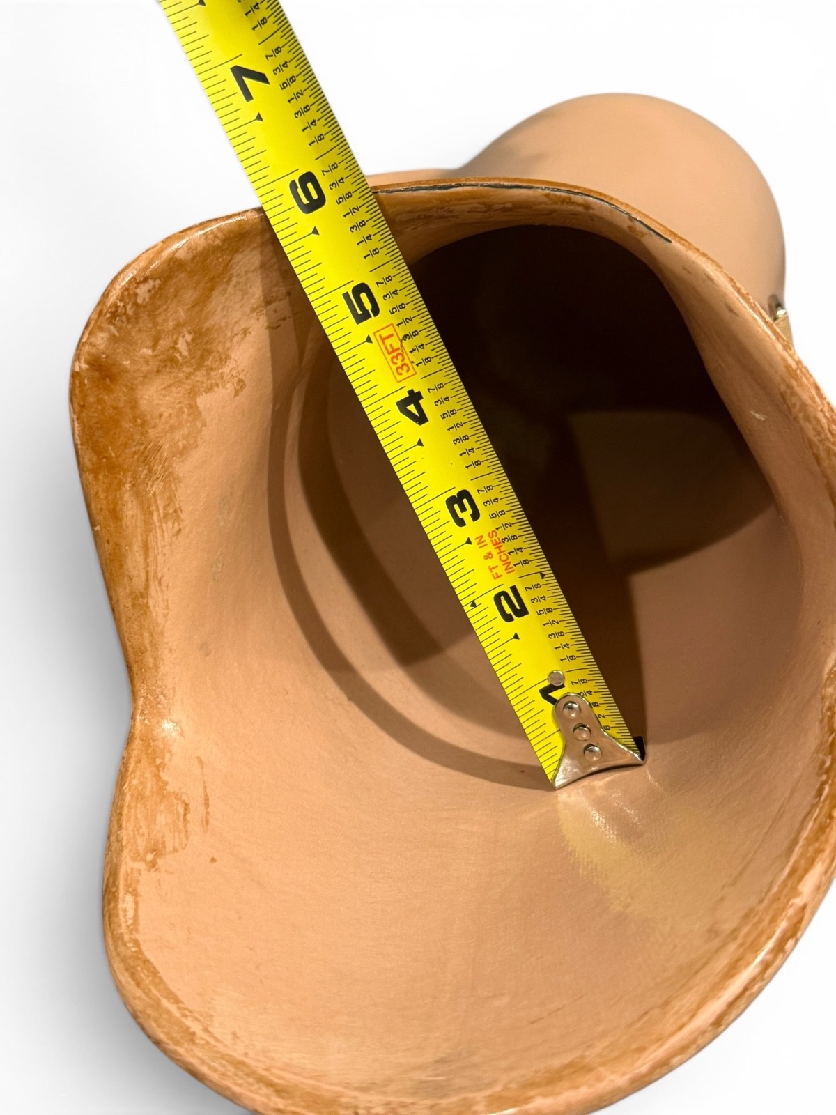Right above the knee prosthetic socket. Not for medical use.