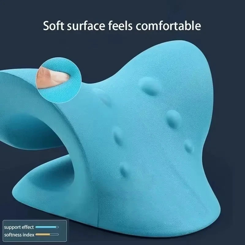 Neck Cloud Cervical Neck Stretcher Pillow Traction Device Pain Relief Massage**
