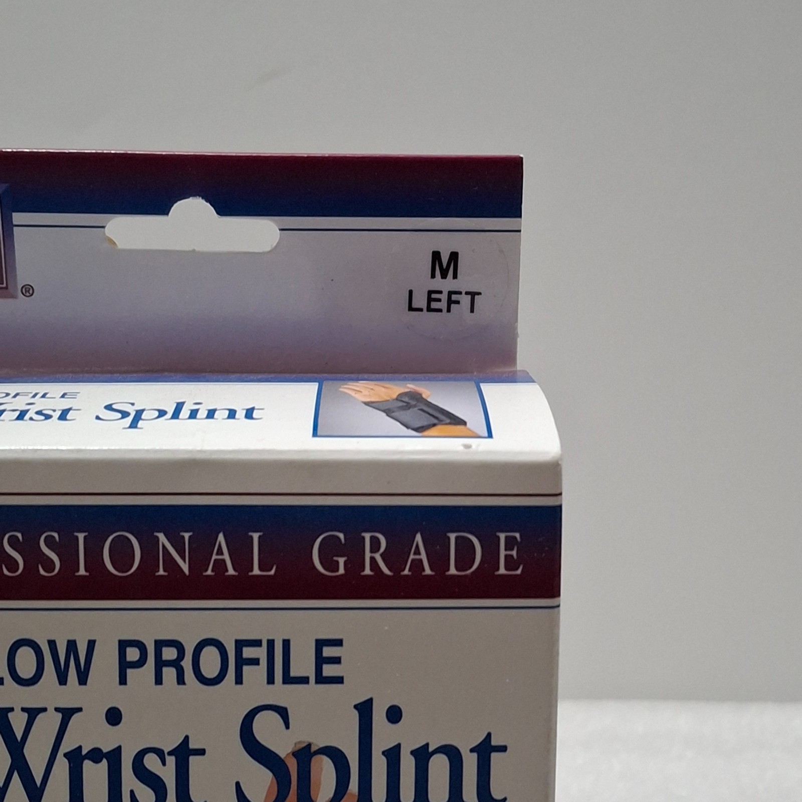 FLA Low Profile 6″ Wrist Splint Left Hand Black Medium New In Box