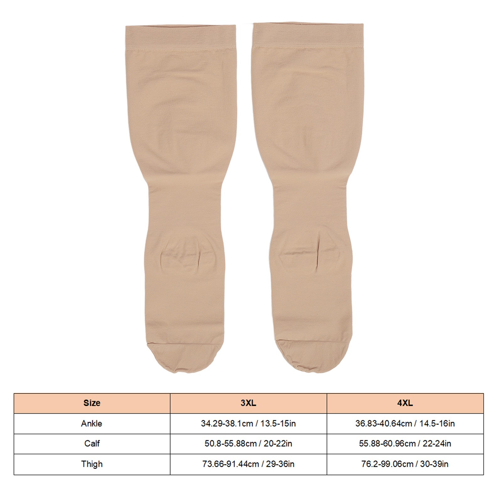 5 Pair Knee High Compression Socks For Varicose Vein Support Easy To Use