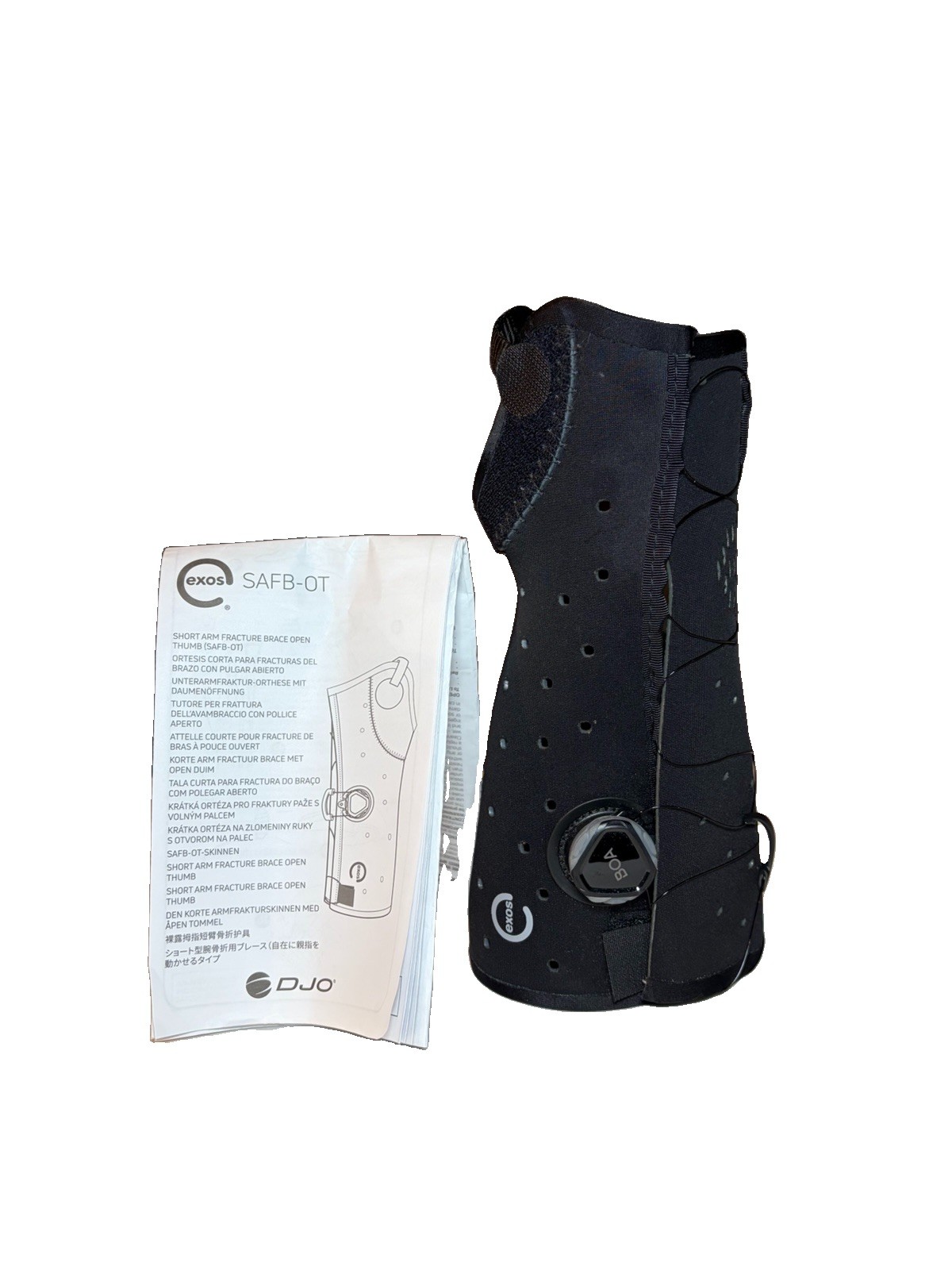 Exos Short Arm Fracture Brace Open Thumb (SAFB-OT) BOA Lacing System Right Small