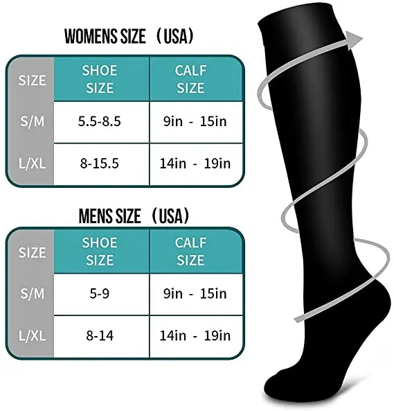 Compression Socks Stockings Womens Mens Knee HigCoh Medical 20-30 mmHG S/M – XXL