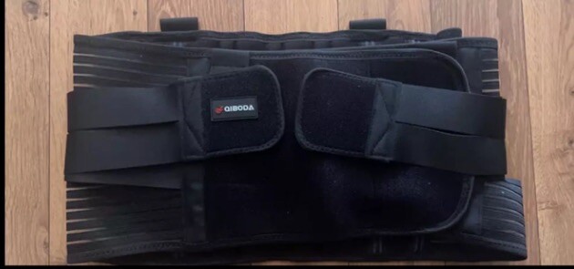 Work Back Support Belt 2 Removable Suspender Straps Back Posture Protector S/M