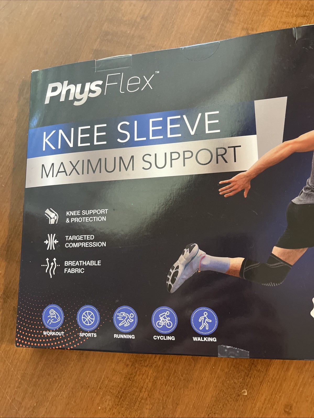 Physflex knee sleeve maximum support size XL