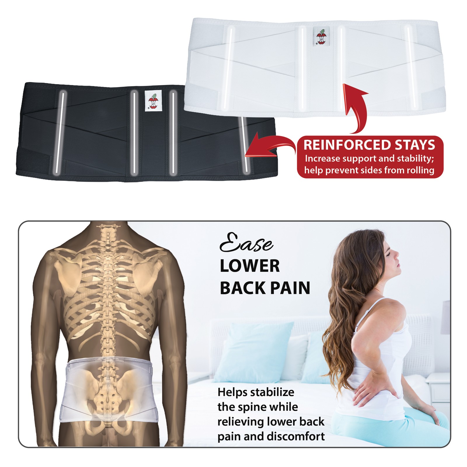 Core Products Corfit LS Back Support Compression Helps Ease Pain Stabilize Spine