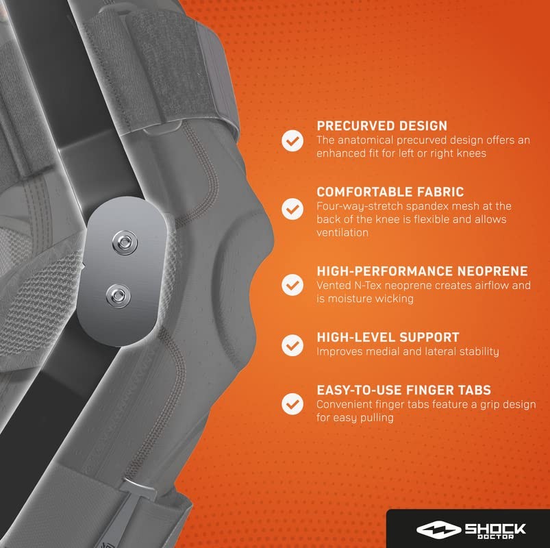 Knee Brace Support, Compression Sleeve w/side Stabilizers, Patellar XLarge