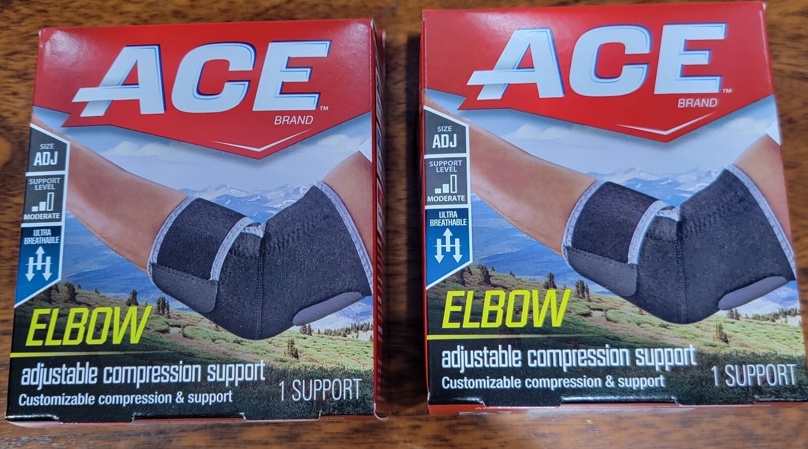 3M ACE Elbow Support One Size 1 Each Adjustable Compression Support. 1 Box