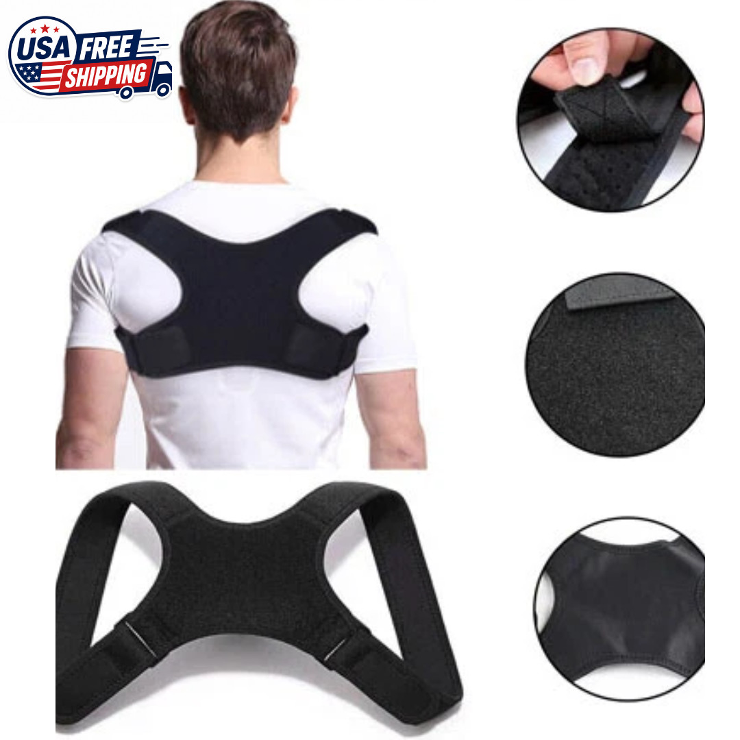 Back Posture Corrector Shoulder Straight Support Brace Belt Therapy Men Women
