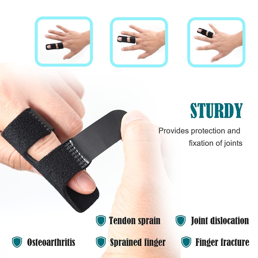 4 Pcs Trigger Finger Splints/Brace for Knuckle Immobilization,Broken Protector