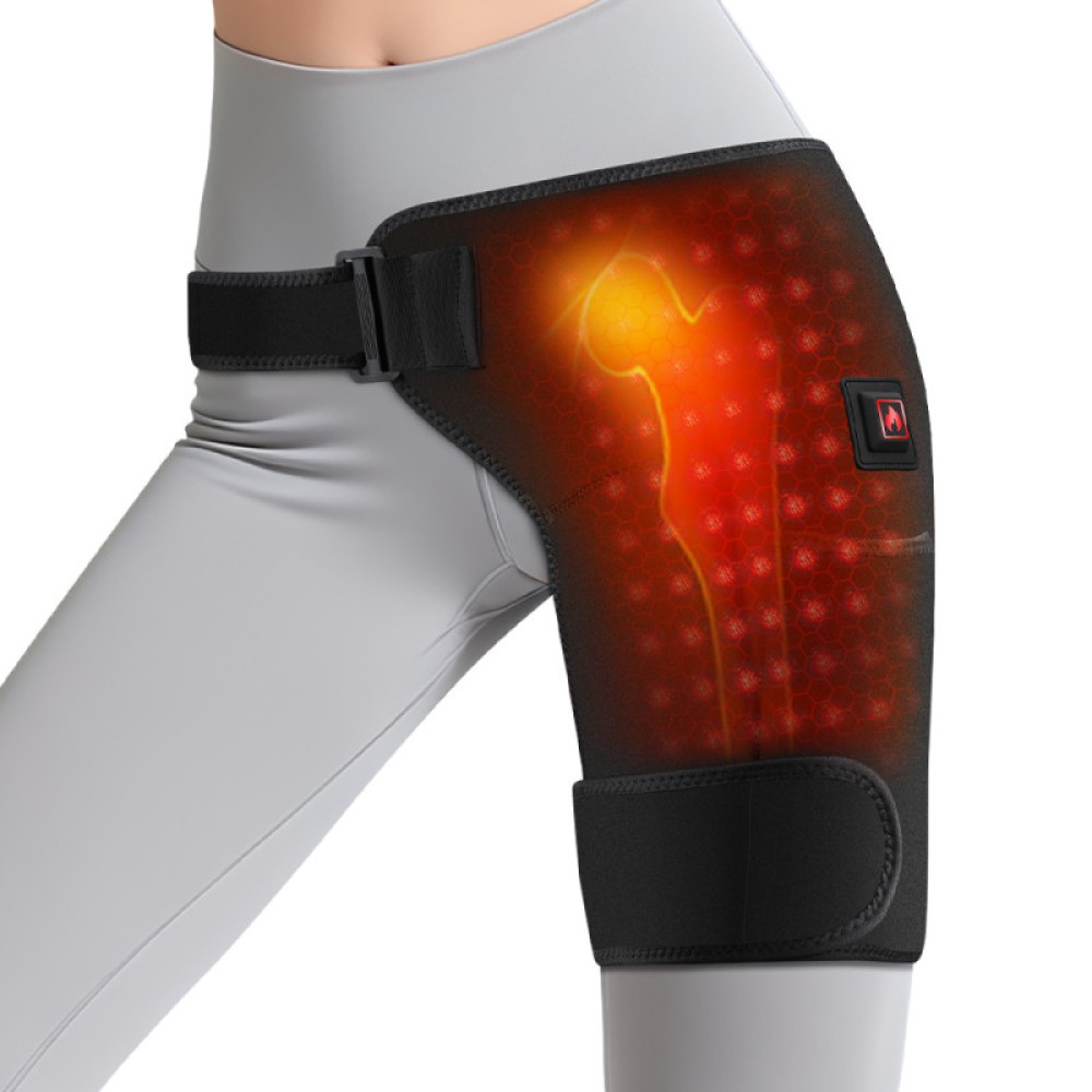 660nm Red Light Therapy Hip Brace for Sciatica Pain Relief with 3 Heating Levels
