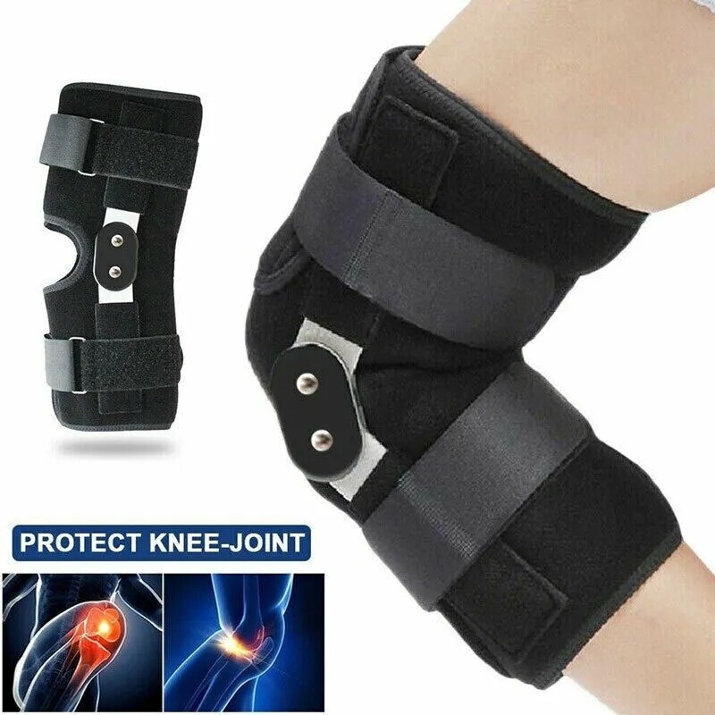 Orthopedic Hinged Knee Brace Pad Support Compression Sleeve Patella Stabilizer
