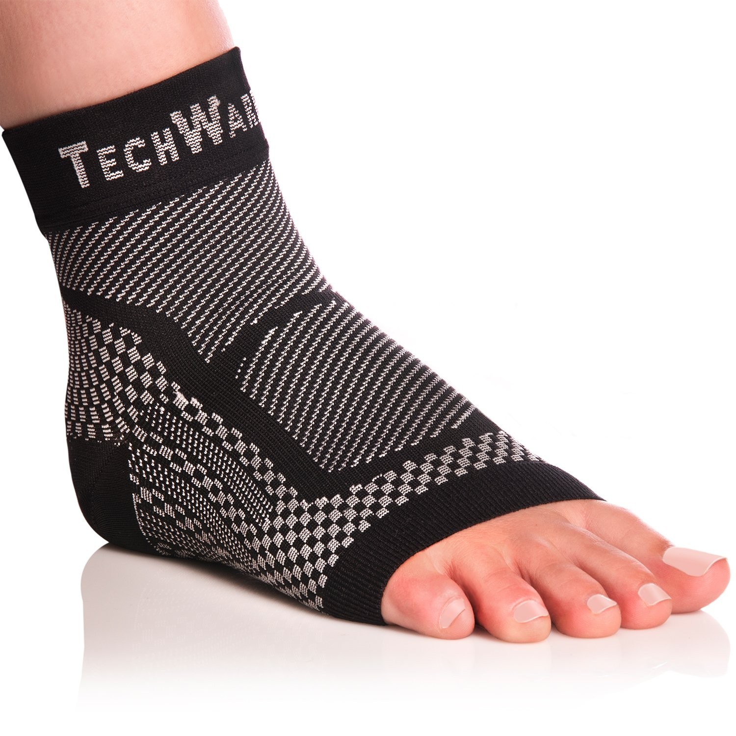 Techware Pro Ankle Brace Compression Sleeve – Relieves Achilles Tendon
