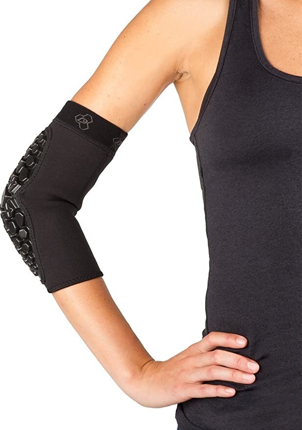 DonJoy Performance Defender Elbow Sleeves Pads – Shock Absorbing  (1 Pair) Large