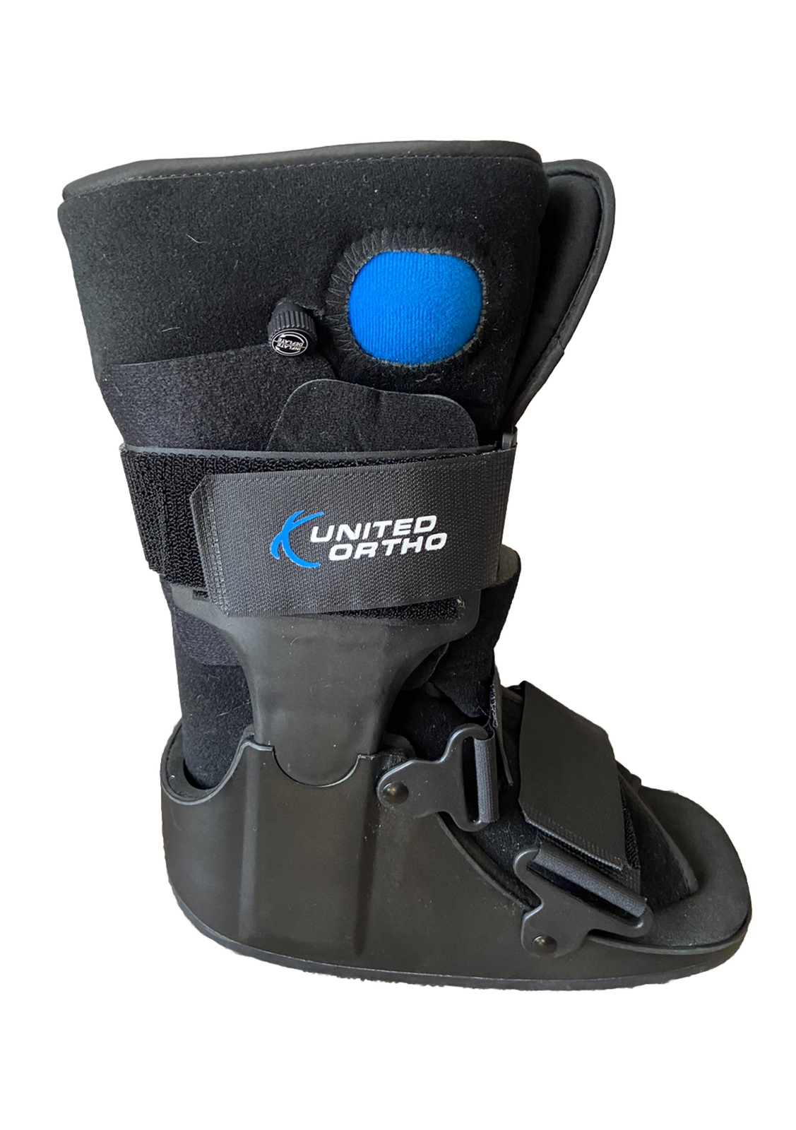 United Ortho Air Stabilizing Walking Boot Fractures Sprains Post Surgery Black S