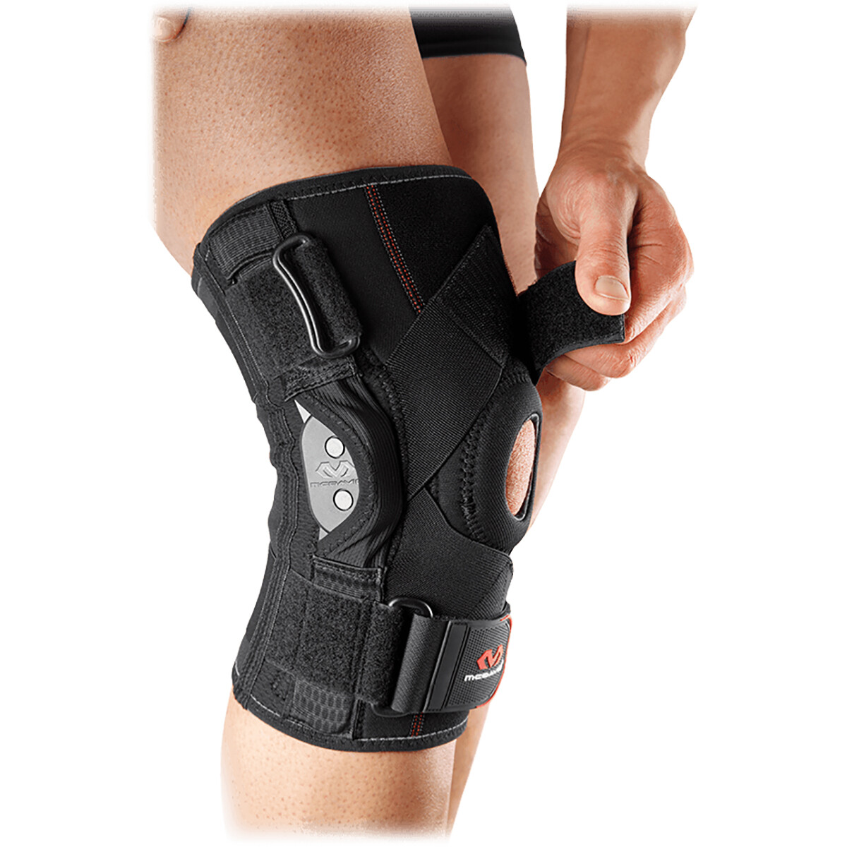 McDavid 429RX Hinged Knee Brace with Crossing Straps – Black