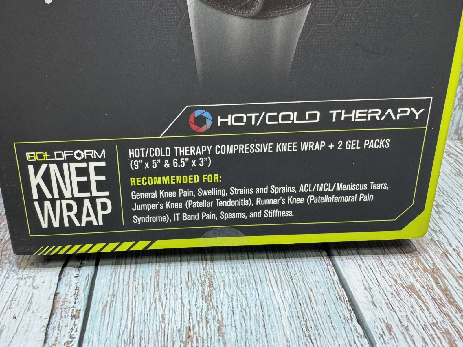 COLDFORM Hot/Cold Therapy: Knee Compression Wrap, Large/X-Large