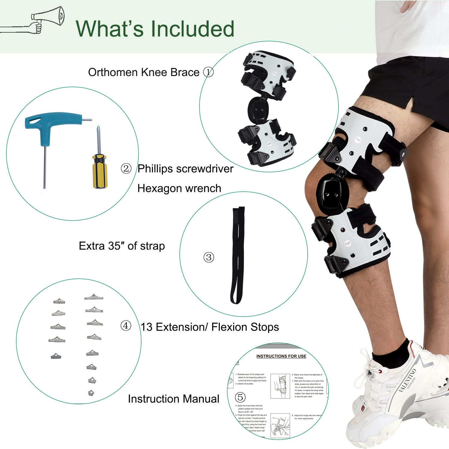 Premium Unloader Knee Brace for Medial Pain & Osteoarthritis Support