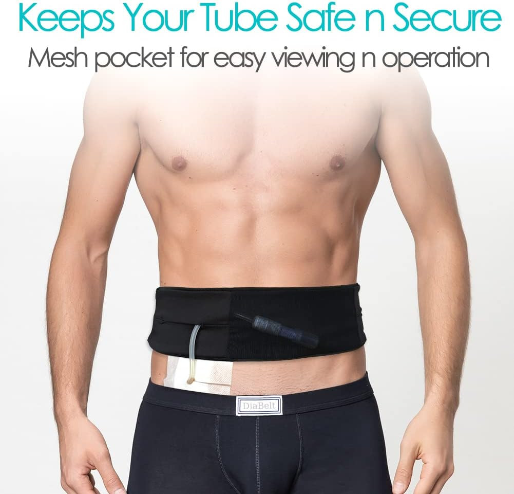 Breathable Peritoneal Dialysis Belt with Mesh Pouch PD Catheter Transfer Set Hol