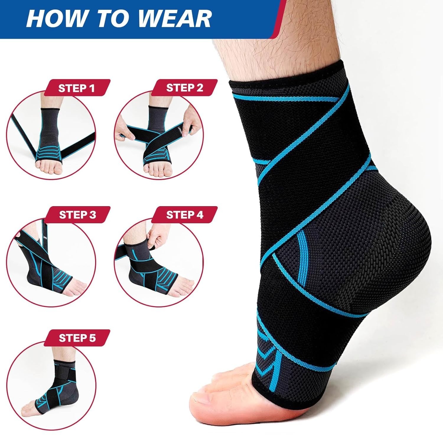 Moisture-Wicking Ankle Brace for Everyday Use – Targeted Support for Foot Health