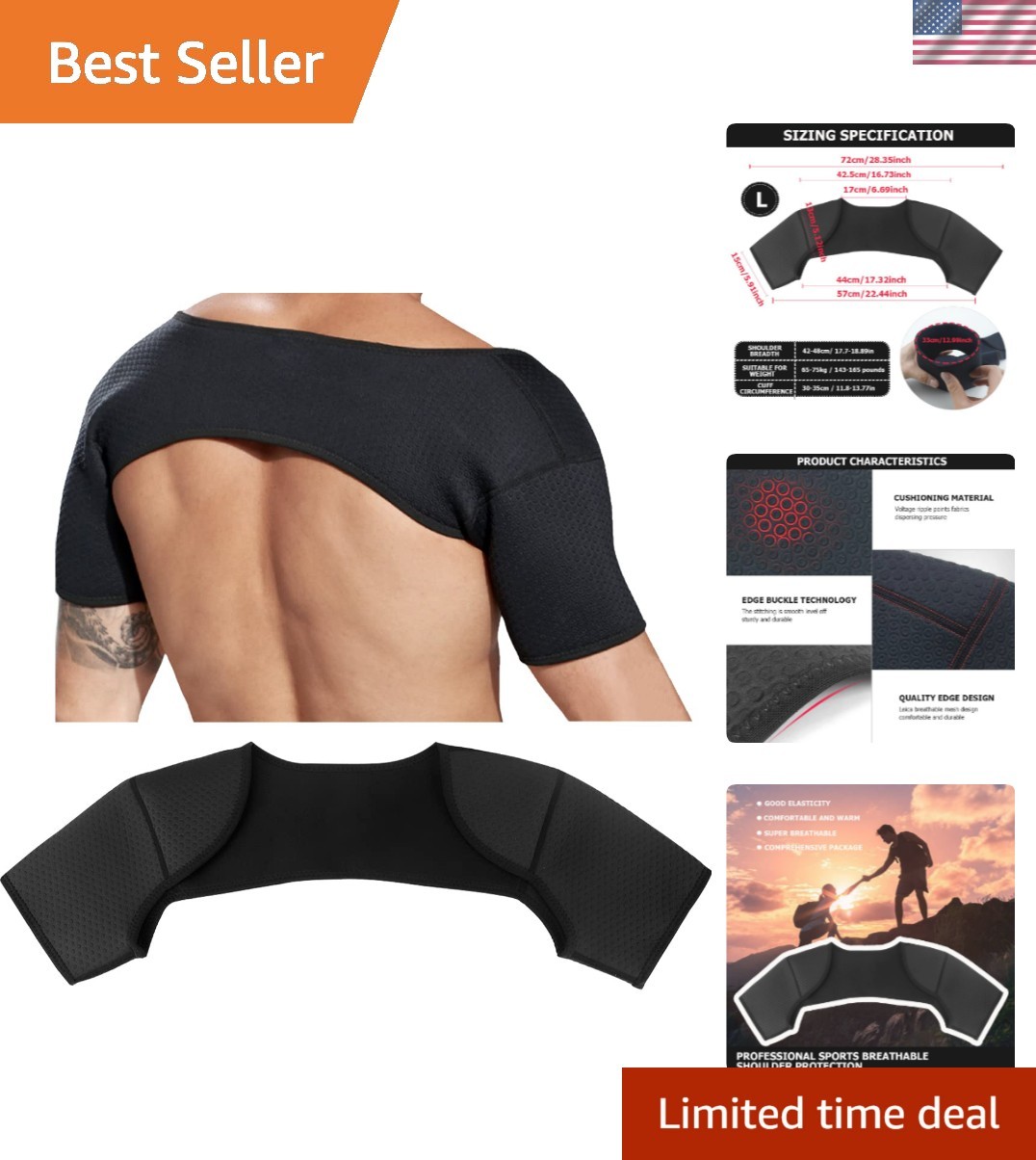 Breathable Sports Protective Gear for Chronic Tendinitis Pain Relief, Shoulde…