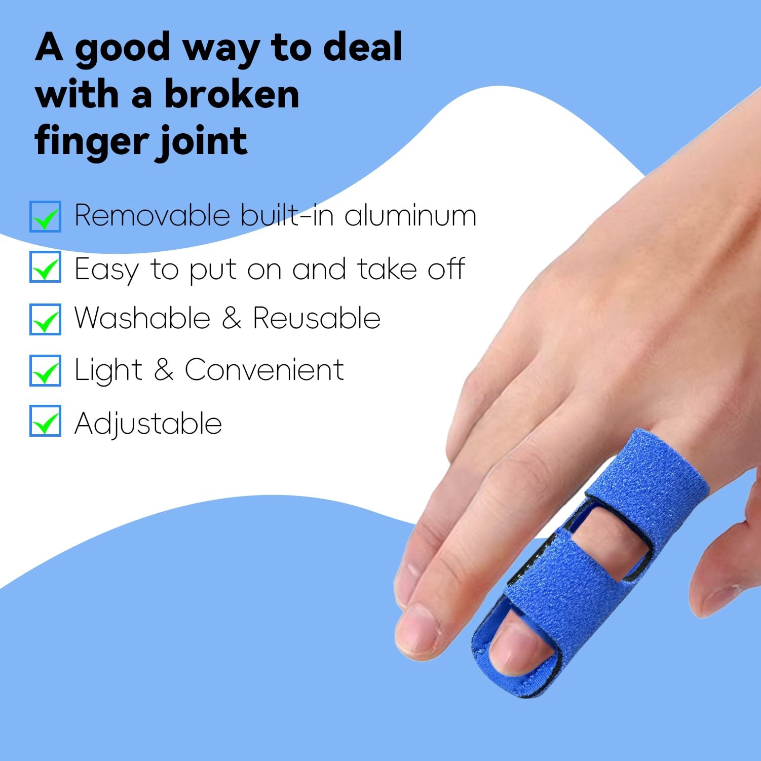 Finger Splint, Universal Trigger Finger Brace for Broken/Arthritis Pain and S…