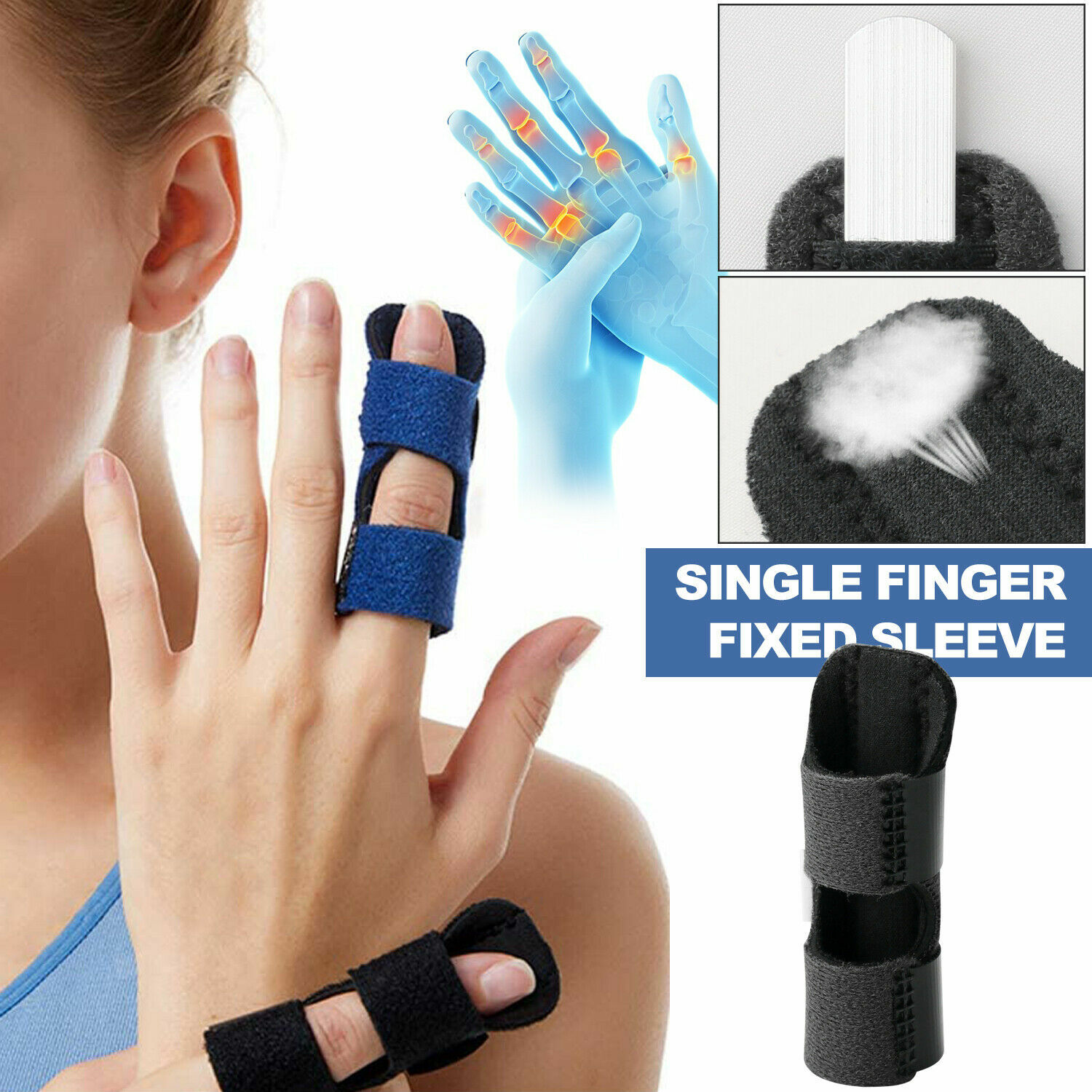 1 PC Trigger Finger Splint Straightener Brace Support Protector Pain Relief New