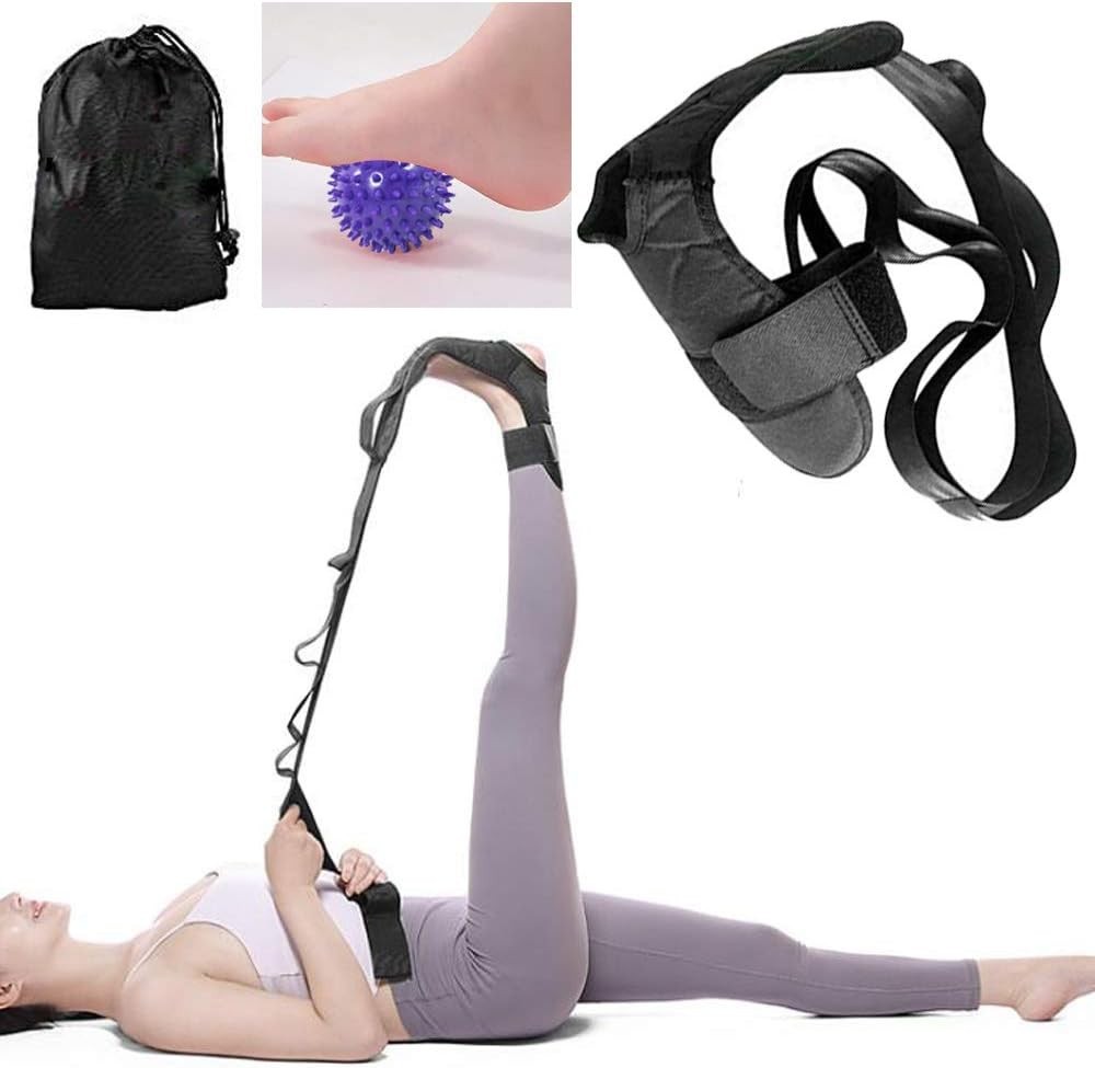 Foot and Calf Stretcher – Stretching Strap for Plantar Fasciitis