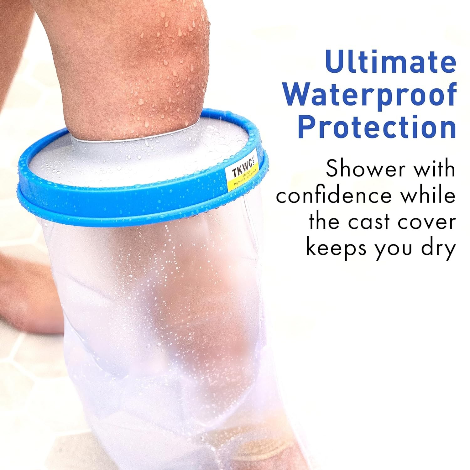 100% Waterproof Cast Cover for Shower – Reusable & Comfortable Foot Protector