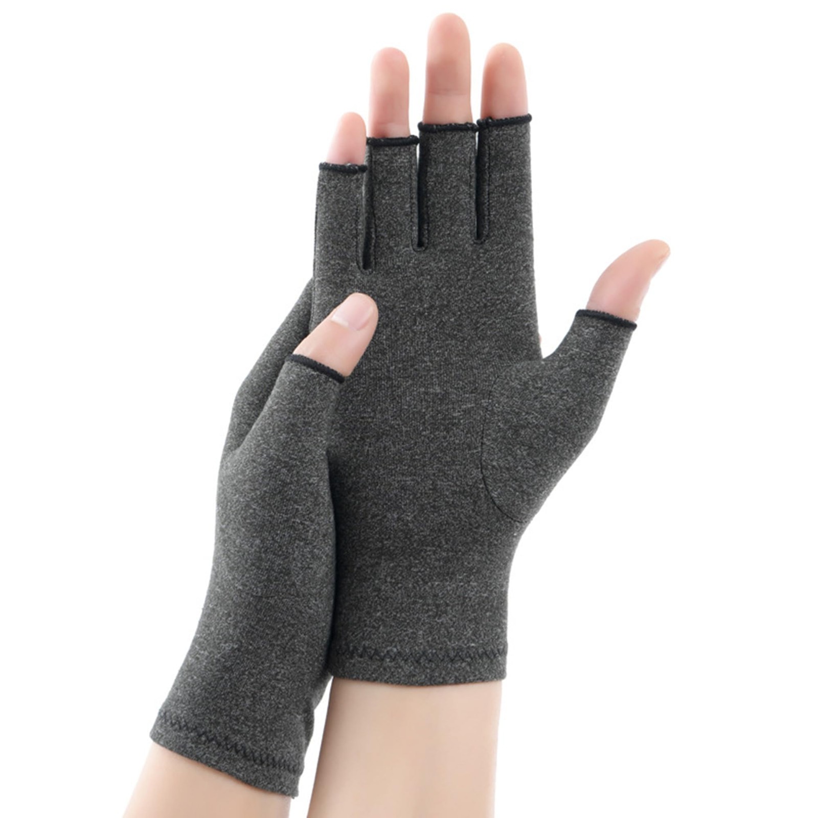 Arthritis Gloves for Women-Men – Summer Half Finger-Fingerless Hand Thumb-Com…