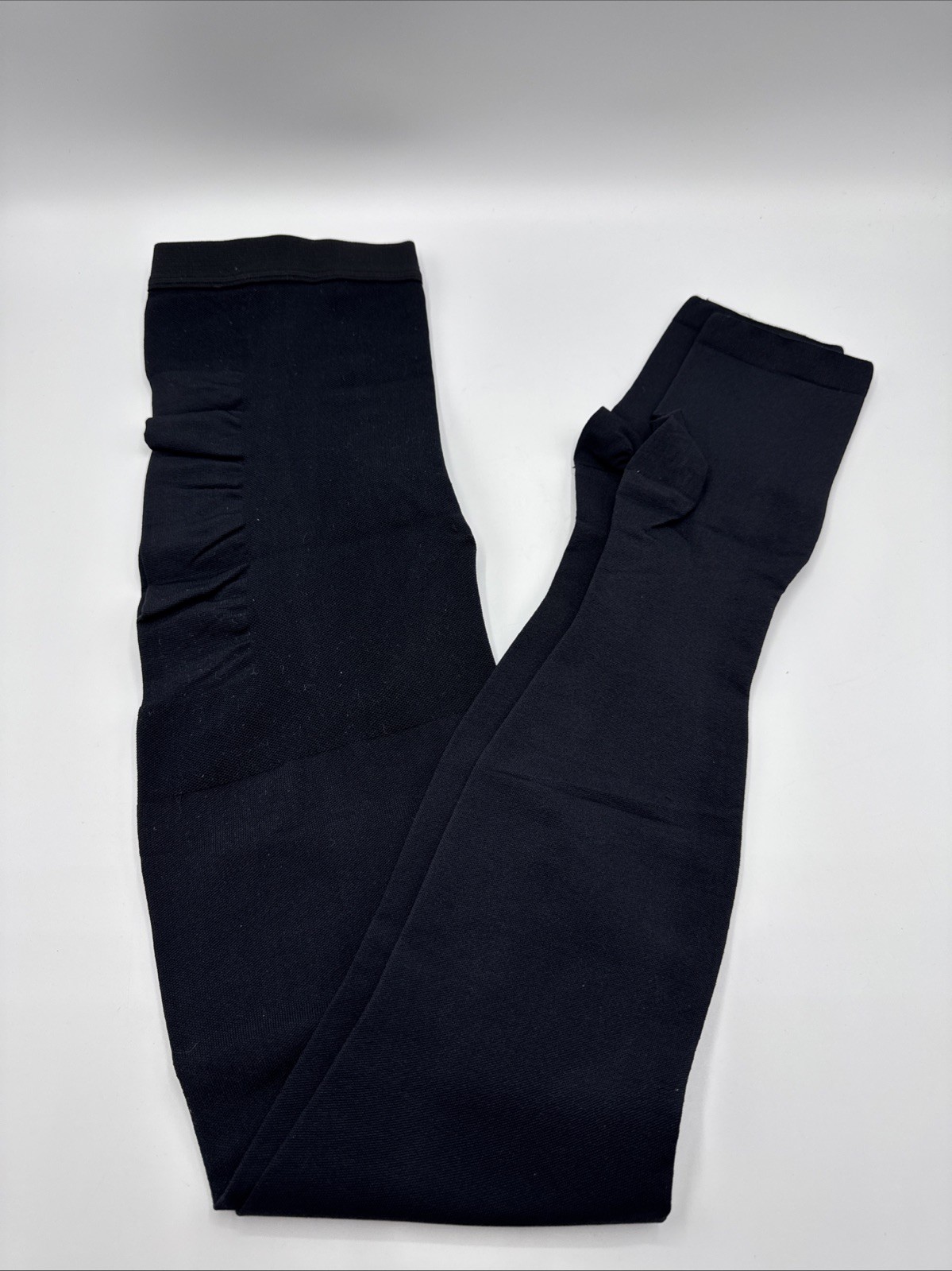 Thigh High Compression Socks Open Toe Black Choose Size