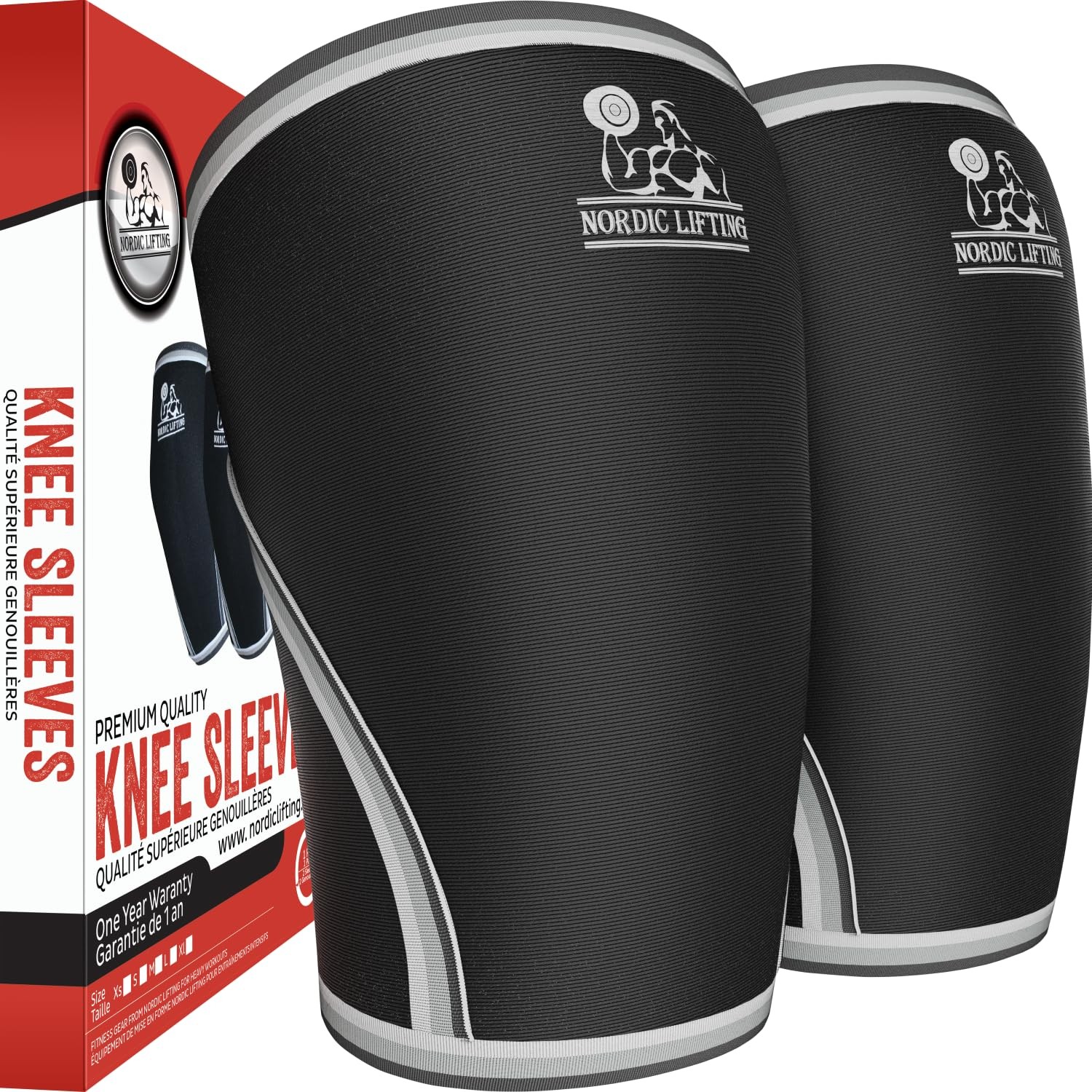 Nordic Lifting Neoprene Knee Sleeve for Weightlifting Men Women