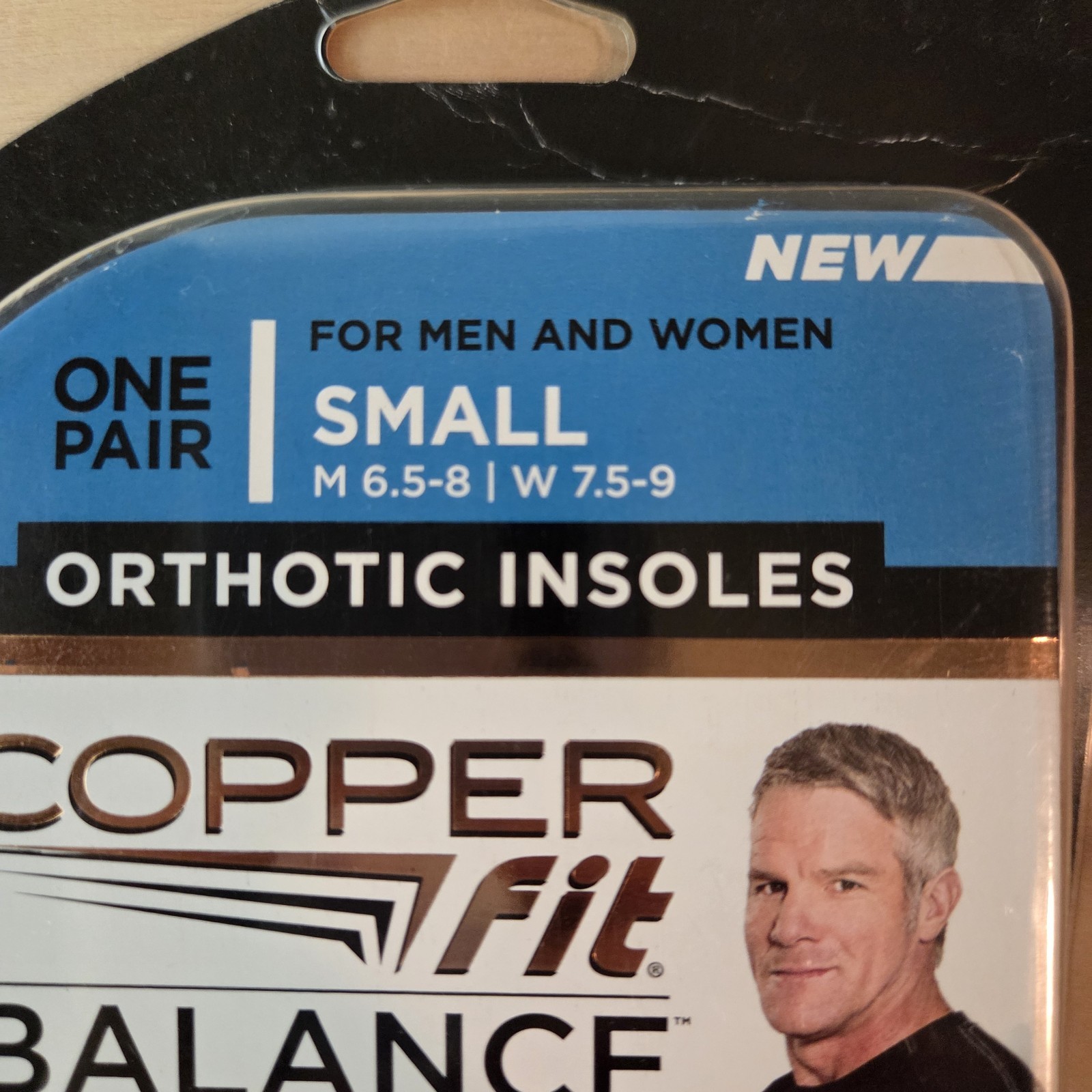 COPPER FIT BALANCE Performance Orthotic Insoles Small M 6.5-8 W 7.5-9 New sealed