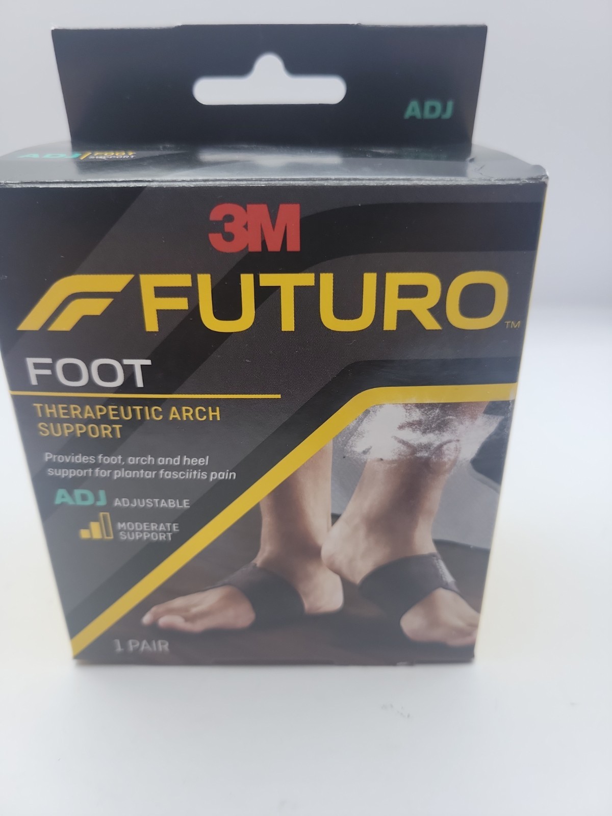 FUTURO Therapeutic Arch Support Adjustable Plantar Fasciitis Foot 1 Pr Moderate