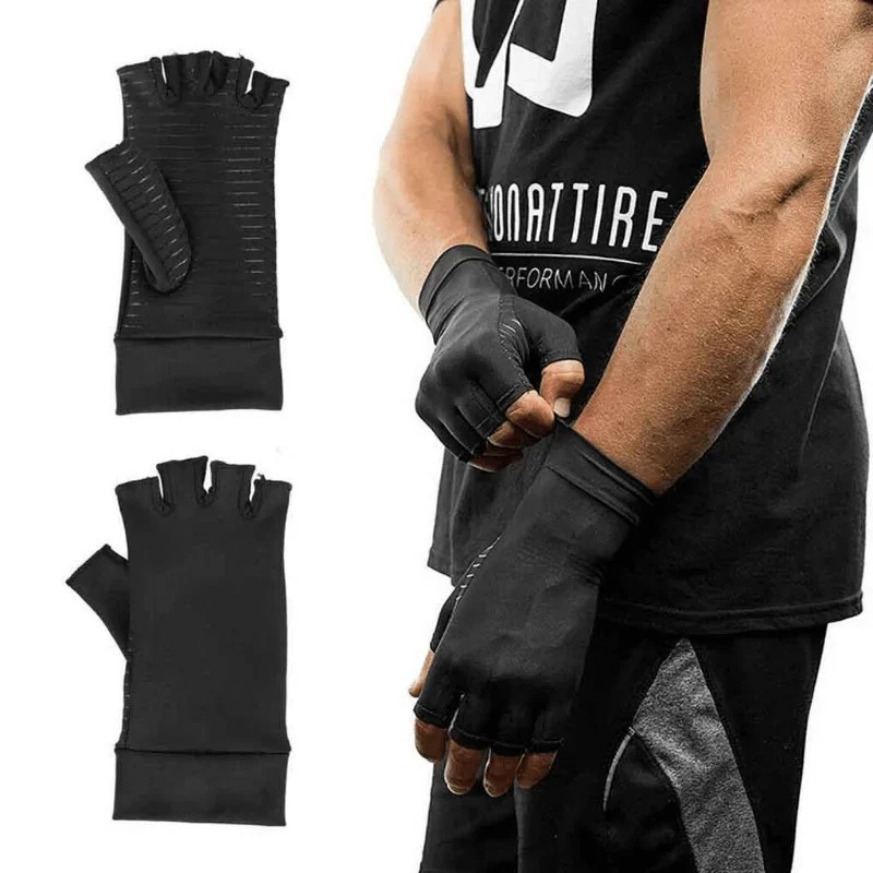 Copper Arthritis Compression Gloves Hand Support Pain Relief Joint Self Care
