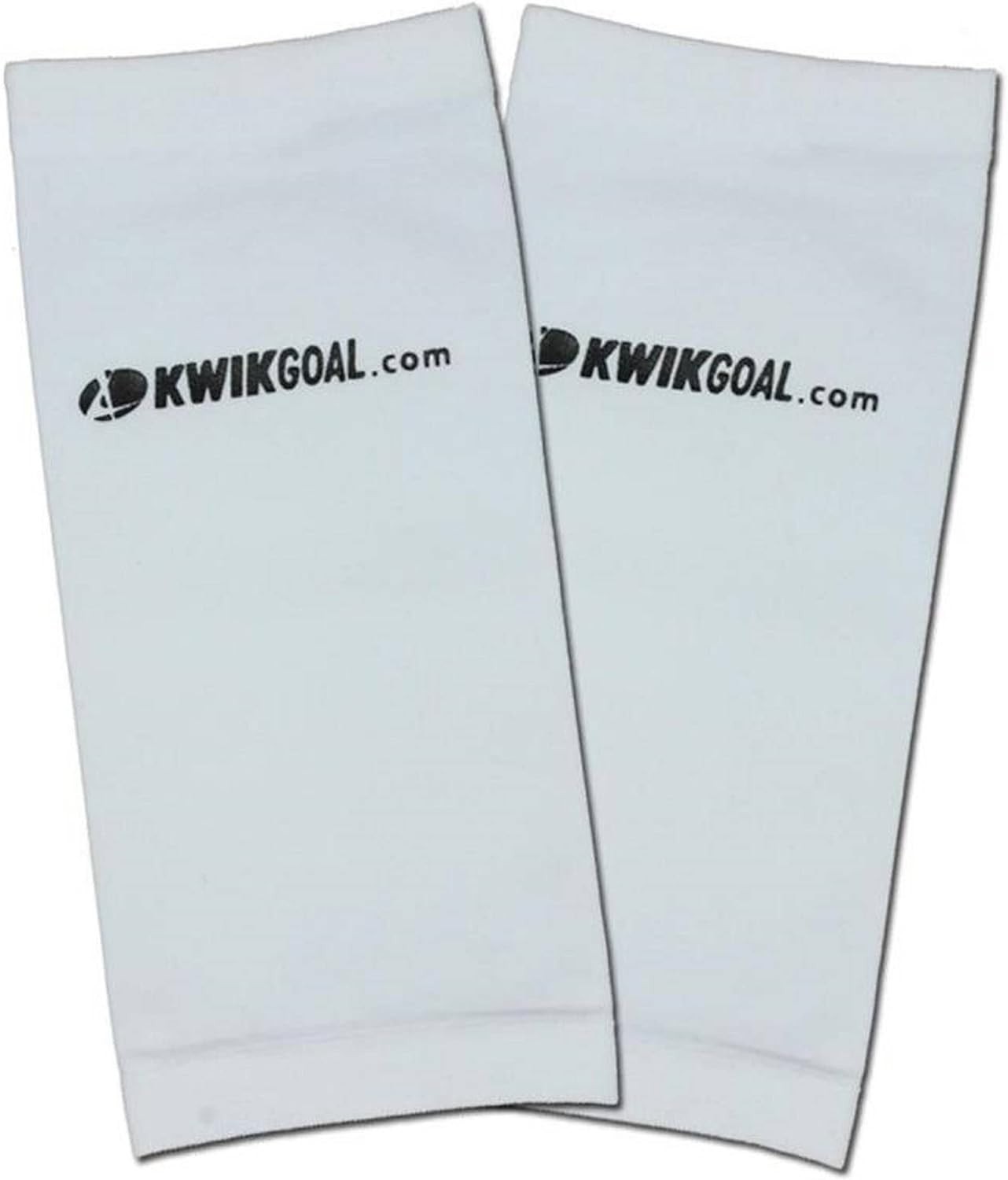 Machine Washable Soccer Compression Shin Guard Sleeves – Adult Size, White