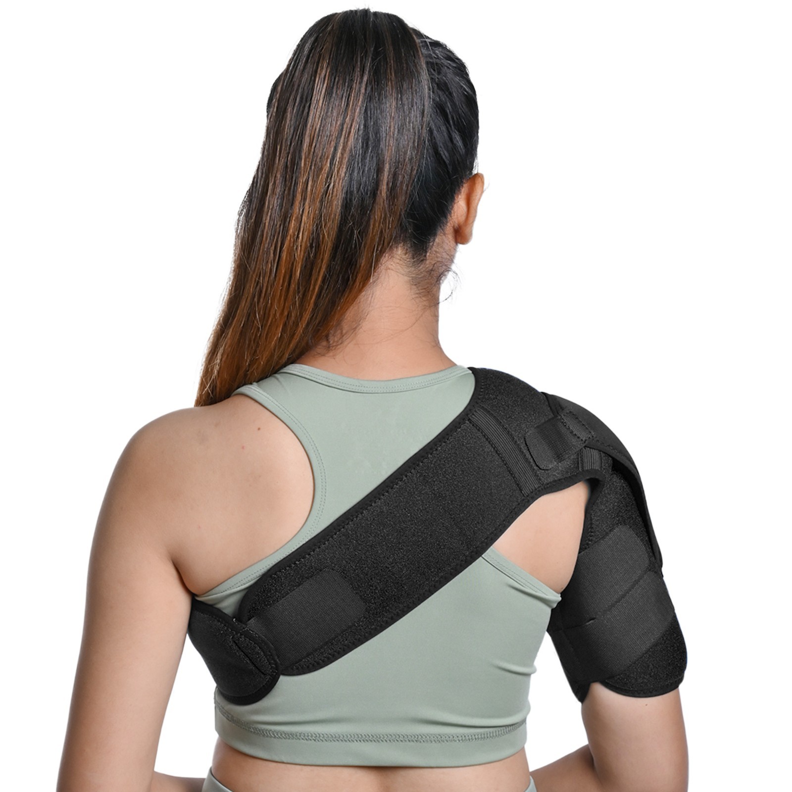 Shoulder Brace Support Compression Sleeve Torn Rotator Cuff AC Joint Pain Relief