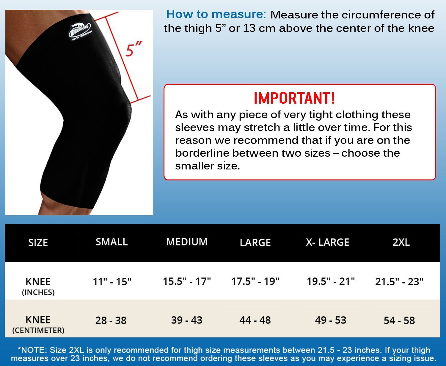 Copper Knee Compression Sleeve Sport Joint Pain Relief Arthritis Size S – 1 Pair