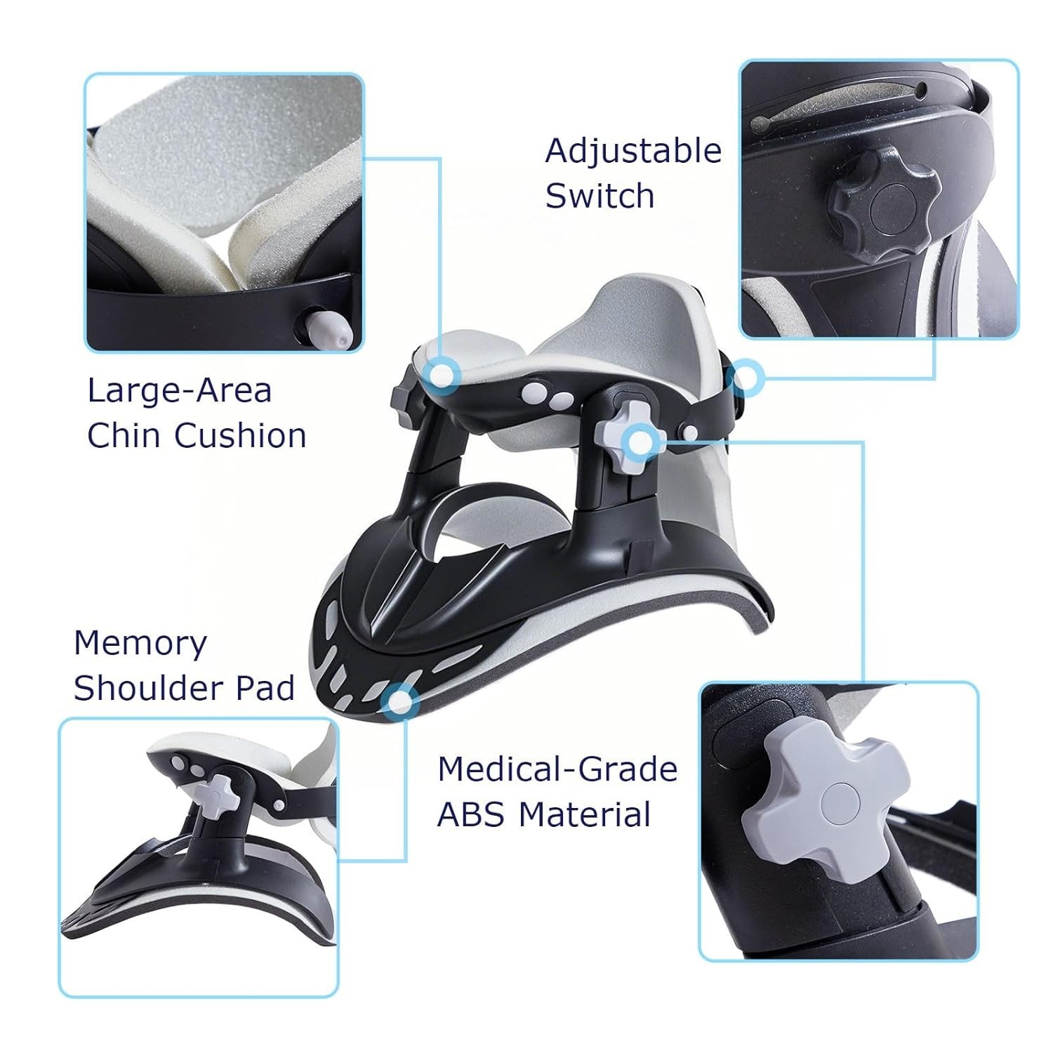 Neck Stretcher Cervical Traction, Neck Braces for Neck Pain and Support, Adjusta