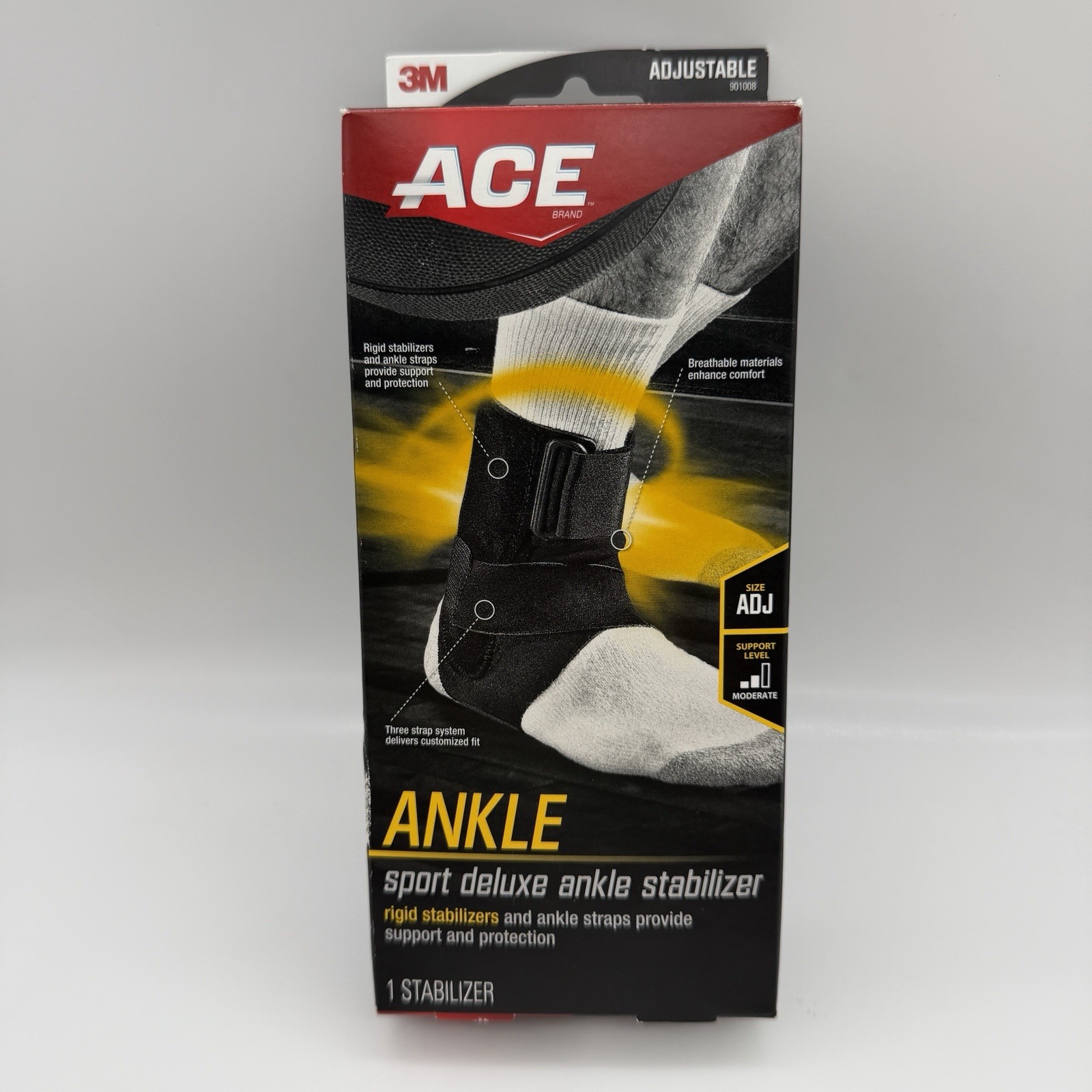 ACE Sport Deluxe Ankle Stabilizer, 901008, Adjustable