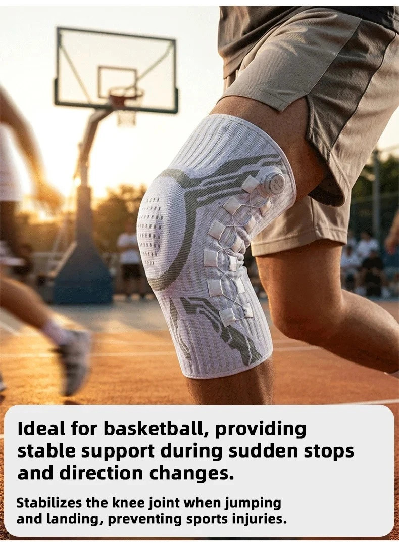 Smart Knob-Type Knee Brace Spring Support Patella Stabilizer Compression Sleeves