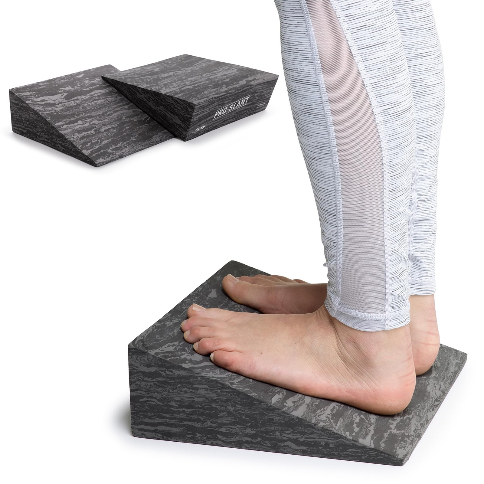 OPT PRO-Slant Foam Incline Squat Wedge Pair Slant Board for Calf Ankle Foot