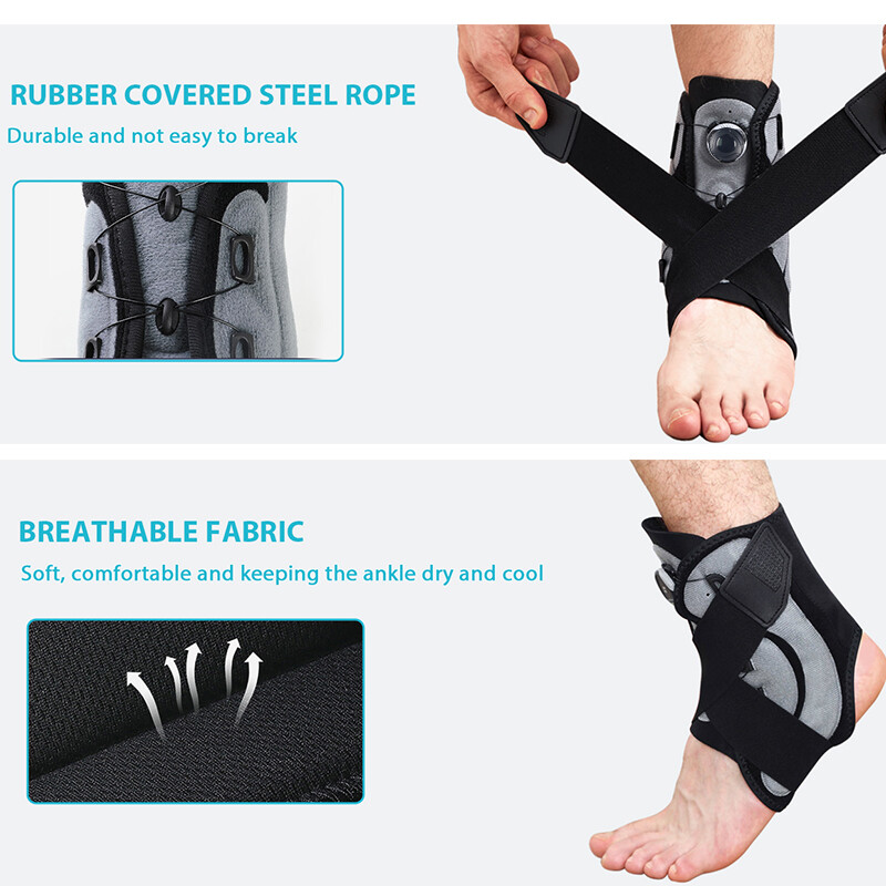 Ankle Brace Support Knob Adjust Spring Stabilizers Sprain Protection Recovery US