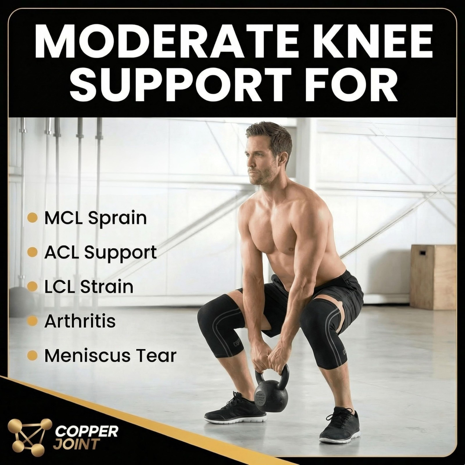 Athletic Knee Sleeve Pair for Women & Men, Moderate Support Compression Knee …