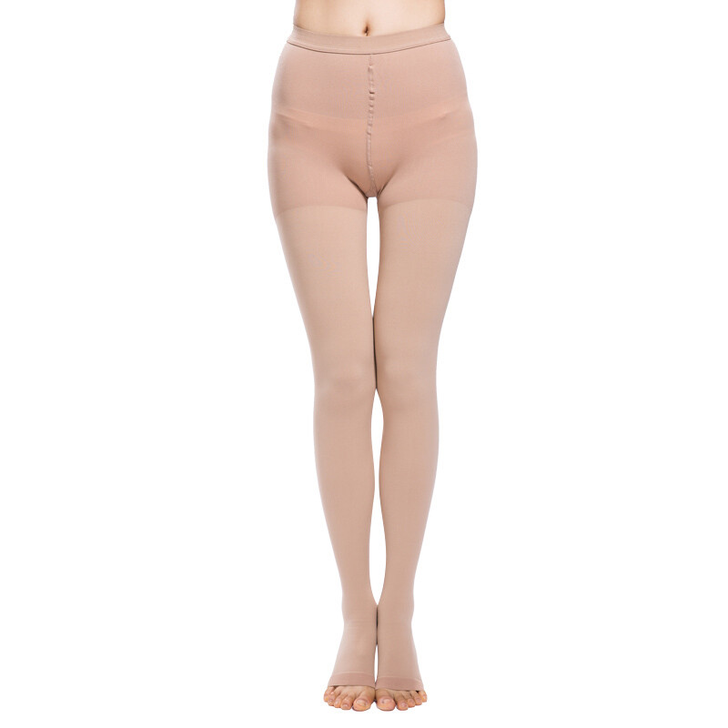 20-30 mmHg Women Medical Compression Pantyhose Stockings Varicose Veins Open Toe